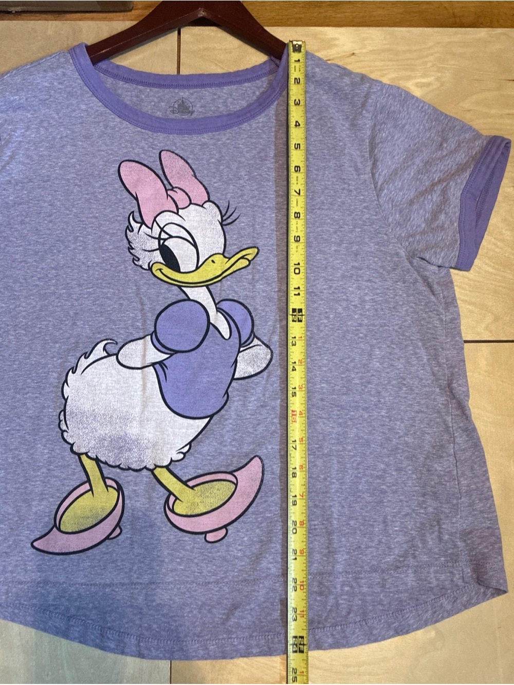 Disney womens Daisy Duck Short Sleeve Tee - Lavender & Pink Sz XL - Picture 7 of 11